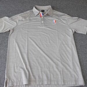U Suck At Golf Mens 2XL Gray Performance Polo Shirt NWOT Stretch